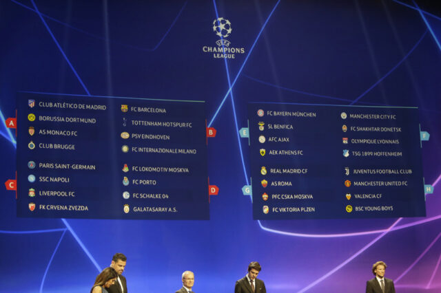 LIVE: Η κλήρωση του Champions League