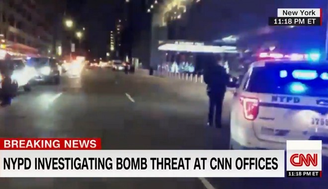Εκκενώθηκαν τα γραφεία του CNN μετά από τηλεφώνημα για βόμβες