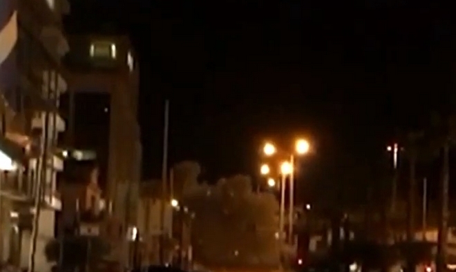 Η στιγμή της έκρηξης της βόμβας στον ΣΚΑΪ