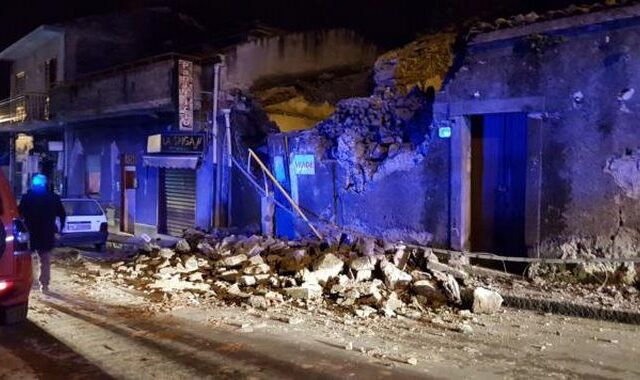 Σεισμός 4,8 Ρίχτερ στη Σικελία: Τραυματισμοί και καταρρεύσεις κτηρίων