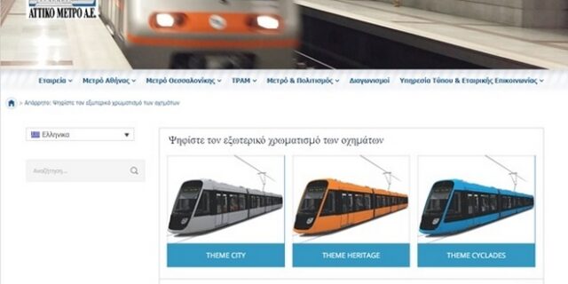 Οι πολίτες θα χρωματίσουν τους νέους συρμούς τραμ