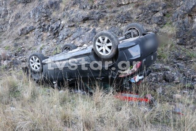 Αυτοκίνητο τούμπαρε λόγω παγετού στον Μπράλο