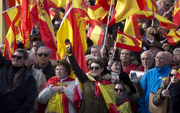 Διαδήλωση κατά της απόσχισης της Καταλονίας στη Μαδρίτη