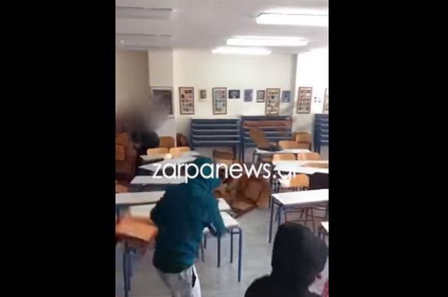 Απίστευτοι βανδαλισμοί στα Χανιά: Μαθητές τα έσπασαν σε σχολική τάξη