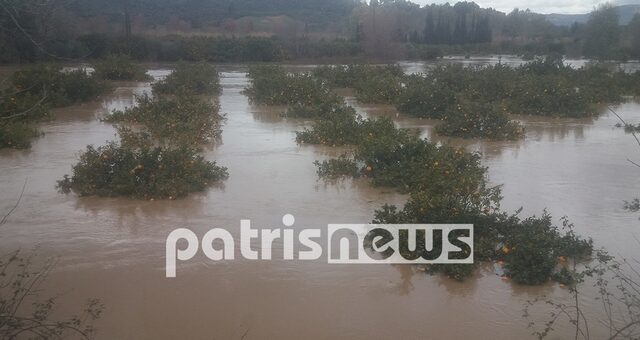 Πλημμύρισε ο Αλφειός – Σε επαγρύπνηση οι κάτοικοι