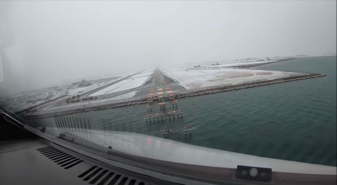 Εκπληκτικό βίντεο: Η προσγείωση στο χιονισμένο “Μακεδονία” μέσα από το πιλοτήριο