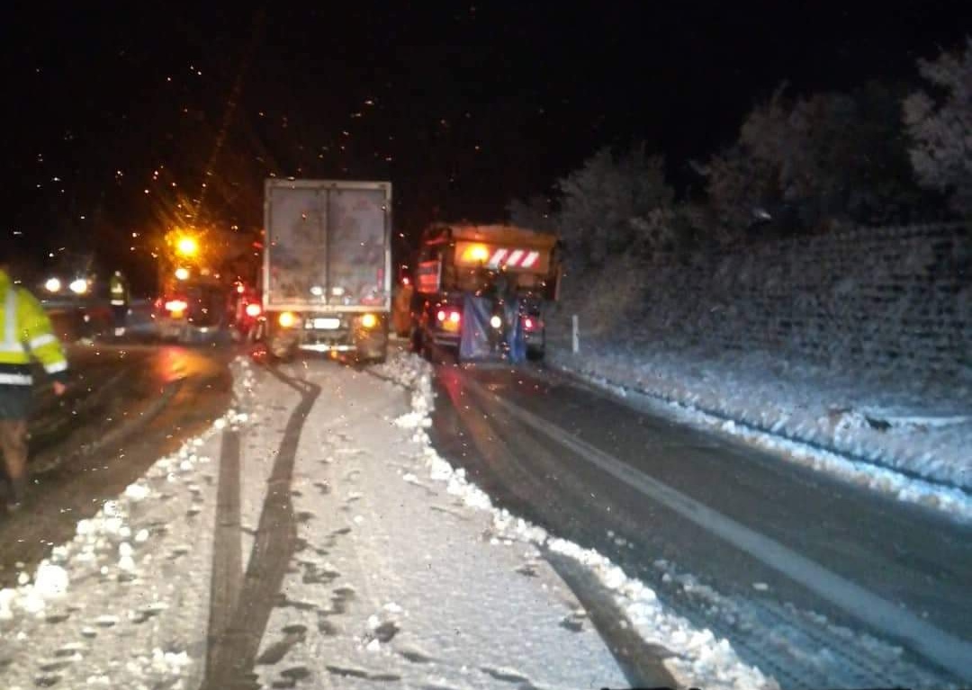 Απαγόρευση κυκλοφορίας για φορτηγά σε Κάζα και Μαλακάσα λόγω χιονόπτωσης