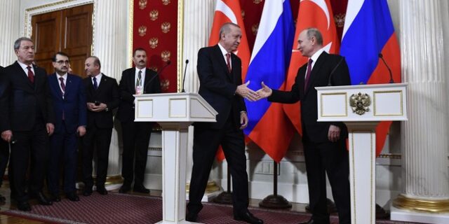 Συνάντηση Πούτιν – Ερντογάν: Δράση για τη σταθεροποίηση της κατάστασης στο Ιντλίμπ