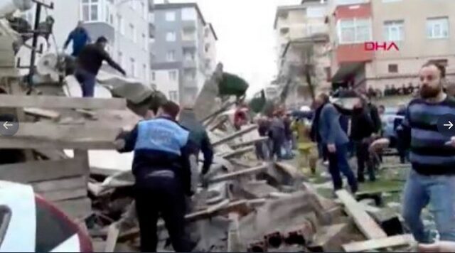 Κωνσταντινούπολη: Στους 10 οι νεκροί από την κατάρρευση της πολυκατοικίας