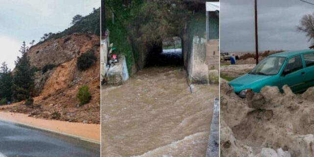 27 διασώσεις από σπίτια και αυτοκίνητα στην Κρήτη – Συνεχίζονται οι έρευνες για τον αγνοούμενο