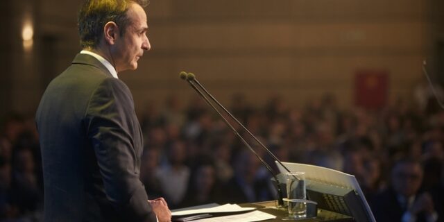 Ομιλία Κυριάκου Μητσοτάκη σε στελέχη της ΝΔ