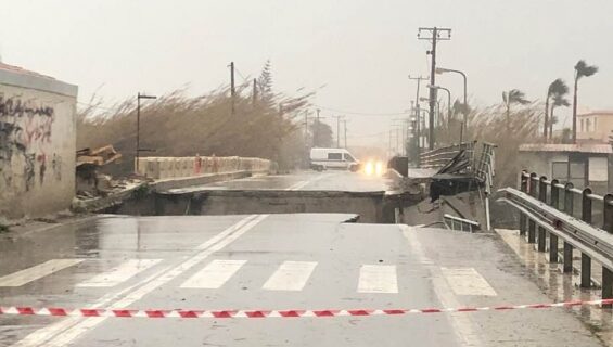 Βιβλική καταστροφή στην Κρήτη: Αγωνία για τον αγνοούμενο, πέσαν γεφύρια, εκκενώσεις σπιτιών