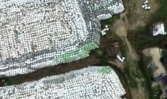 Εικόνες ντροπής στον Αλφειό: Το “απολιθωμένο δάσος” σκουπιδιών