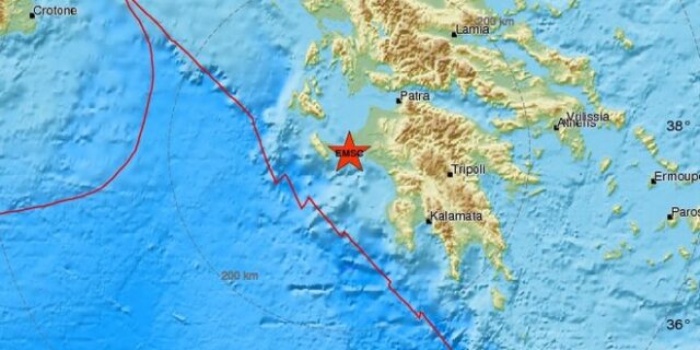 Σεισμός ανάμεσα σε Ζάκυνθο και Ηλεία