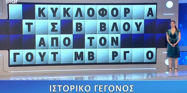 Τροχός της τύχης: Το έλυσε, το έβλεπε, αλλά δεν ήταν σίγουρη