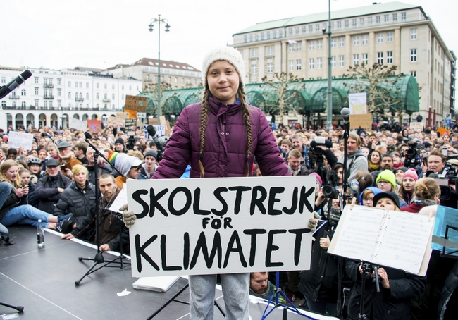 Η νεαρή Σουηδέζα ακτιβίστρια Γκρέτα Τούνμπεργκ προτάθηκε για το Νόμπελ Ειρήνης 2019