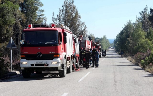 Λέσβος: Υπό πλήρη έλεγχο η μεγάλη φωτιά στο Μεγαλοχώρι