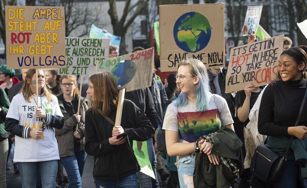 Μαθητική διαδήλωση κατά της κλιματικής αλλαγής στο Αμβούργο