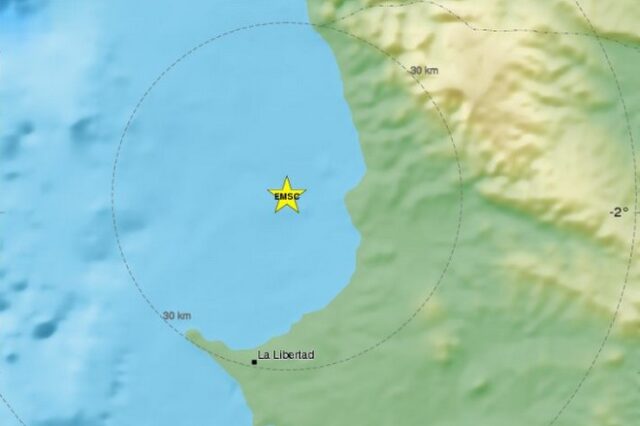 Ισχυρός σεισμός 6,3 Ρίχτερ στον Ισημερινό