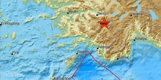 Σεισμός 4,9 Ρίχτερ στην Τουρκία – Αισθητός στα Δωδεκάνησα