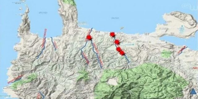 Κακοκαιρία: Αλλαγές στο ανάγλυφο της Κρήτης προκάλεσαν οι βροχές