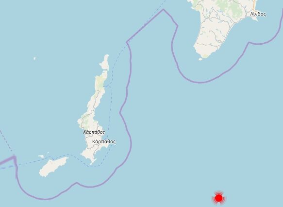 Σεισμός 4,9 ρίχτερ στην Κάρπαθο