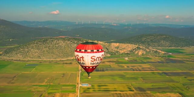 Βίντεο: Ένα αερόστατο και ένα drone συναντιούνται τυχαία πάνω από τον Κάμπο της Κωπαΐδας