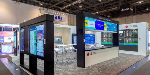 H LG παρουσίασε επαναστατικές οθόνες Information Display στην έκθεση Passenger Terminal EXPO