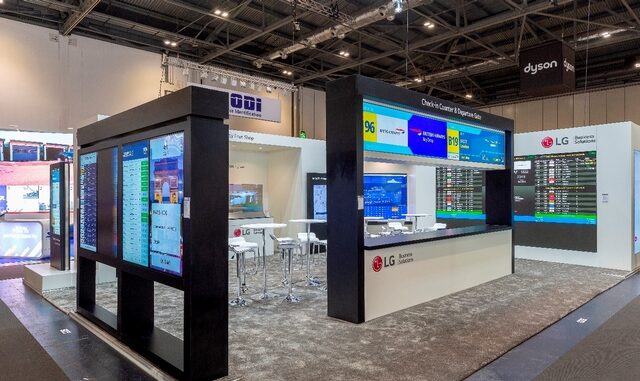 H LG παρουσίασε επαναστατικές οθόνες Information Display στην έκθεση Passenger Terminal EXPO