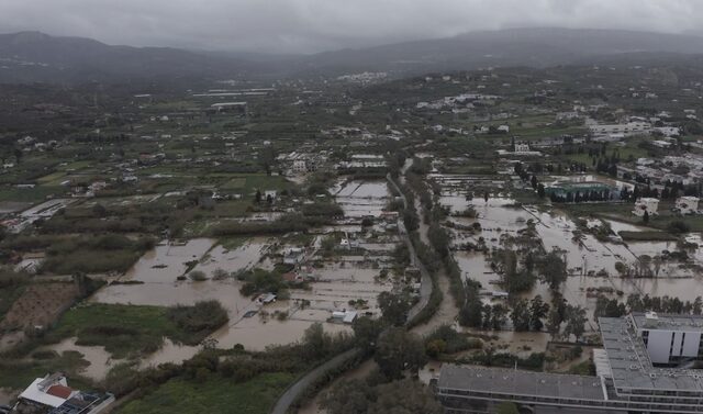 Βίντεο drone: Εικόνες καταστροφής από την πλημμυρισμένη Σητεία