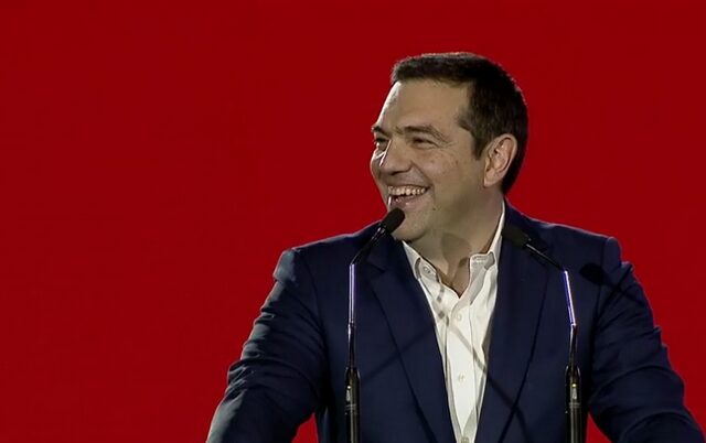 Ο Αλέξης Τσίπρας στην παρουσίαση του ψηφοδελτίου της Ρένας Δούρου
