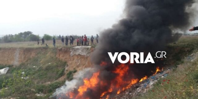 Διαβατά: Ξέσπασε πυρκαγιά – Στο σημείο η Πυροσβεστική