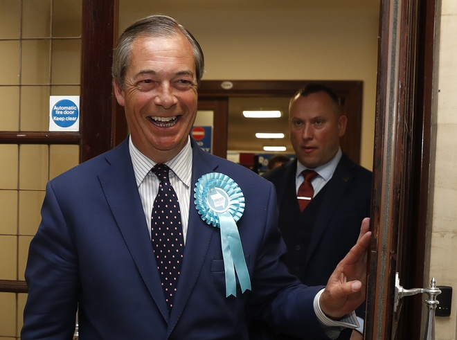Αποτελέσματα ευρωεκλογών 2019: Πρώτο το Κόμμα Brexit του Φάρατζ στη Βρετανία