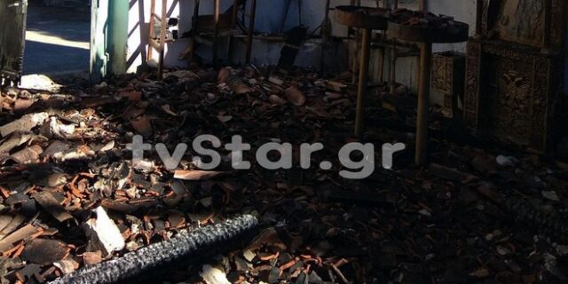 Φθιώτιδα: Κάηκε ολοσχερώς ο Ιερός Ναός του Αγίου Σεραφείμ
