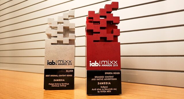 Διπλή βράβευση για την 24MEDIA στα IAB MiXX Awards 2019
