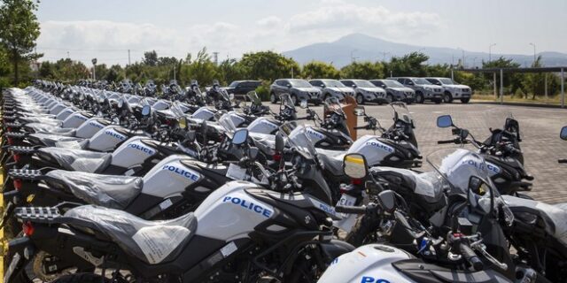Παρελήφθησαν παρουσία Γεροβασίλη 114 νέα οχήματα για τον στόλο της ΕΛ.ΑΣ.