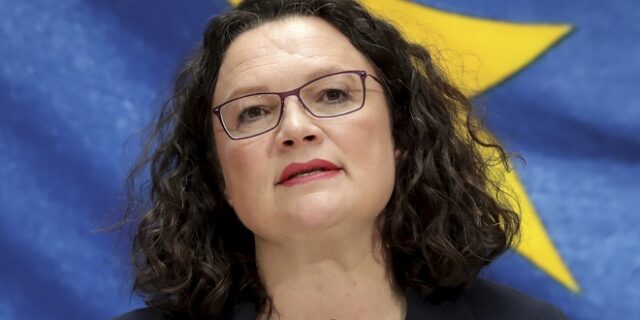 Γερμανία: Παραιτείται από αρχηγός του SPD η Αντρέα Νάλες