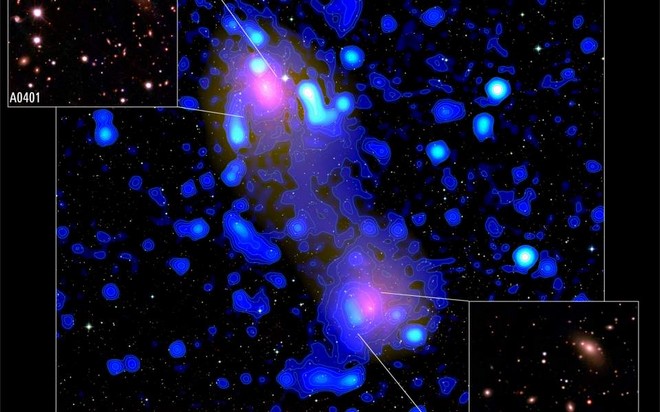 Ανακαλύφθηκε “ραδιο-γέφυρα” μήκους 10 εκατ. ετών φωτός που συνδέει δύο σμήνη γαλαξιών