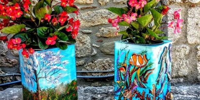 Χαλκιδική: Τενεκέδες από τυρί μετατράπηκαν σε ξεχωριστά έργα ζωγραφικής