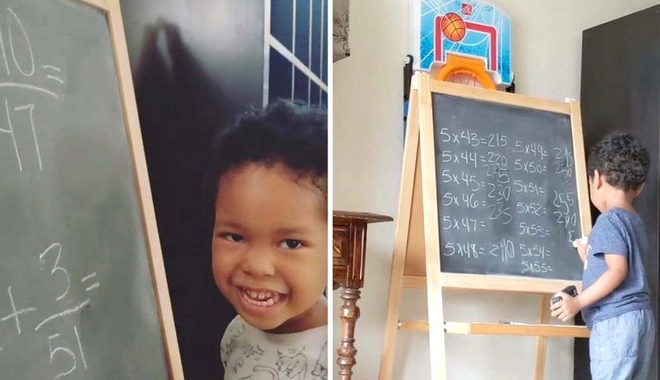 Πανέξυπνο 3χρονο αγοράκι λύνει μαθηματικές πράξεις που δυσκολεύουν ακόμη και μεγάλους