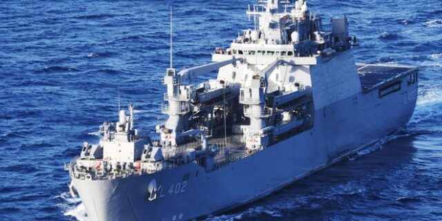 Τουρκικό αρματαγωγό στο στενό του Καφηρέα