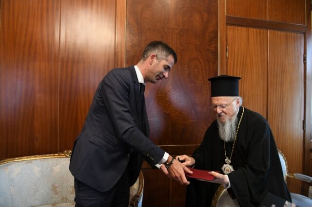 Τον Οικουμενικό Πατριάρχη Βαρθολομαίο επισκέφτηκε ο Κ. Μπακογιάννης