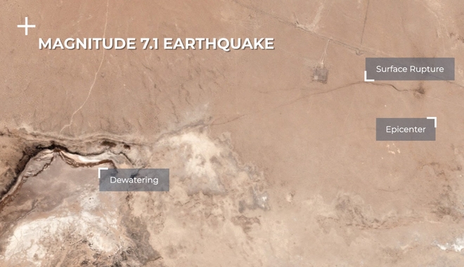 Σεισμός στην Καλιφόρνια: Τεράστια ρωγμή στο έδαφος που φαίνεται από το διάστημα