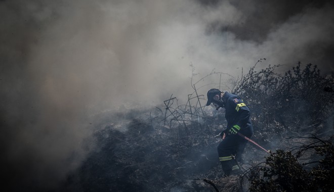 Φωτιά στην Εύβοια: Διάσπαρτες μικροεστίες σε όλα τα μέτωπα – Σύμμαχος η πτώση των ανέμων