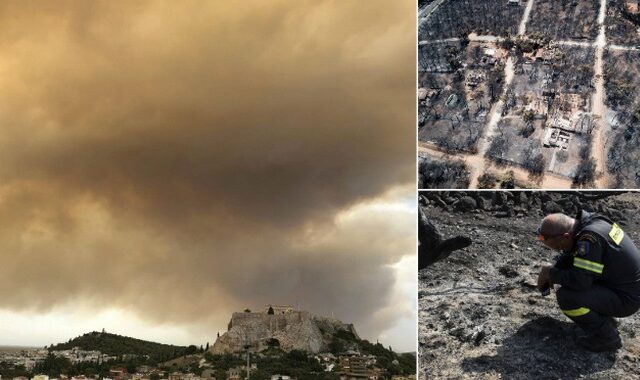 Φωτιά στο Μάτι: Δέκα συγκλονιστικά καρέ που αποτυπώνουν τον πύρινο εφιάλτη