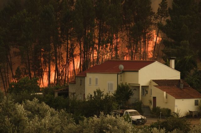 Πορτογαλία: Ενισχυμένες από τις σφοδρές ριπές ανέμων οι φωτιές – Αναζωπυρώθηκαν τα μέτωπα