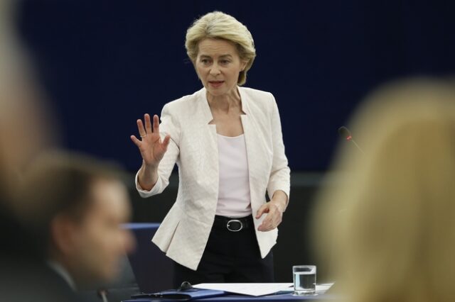 Ούρσουλα φον ντερ Λάιεν: “Πρασινίζει” την ομιλία της για να πείσει τους ευρωβουλευτές