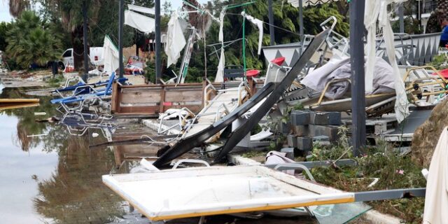 Χαλκιδική: Αγώνας δρόμου για ηλεκτροδότηση και ύδρευση – Καταγραφή ζημιών με drone