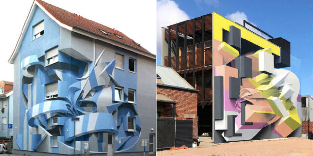 Ο άνθρωπος που μετατρέπει γκρίζα κτίρια σε οπτικές ψευδαισθήσεις