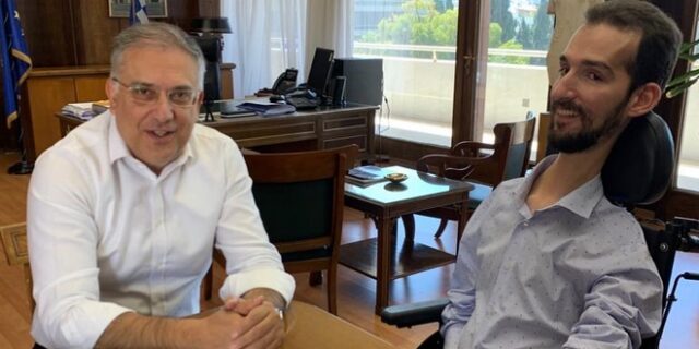 Η καθημερινότητα των ΑμεΑ στο επίκεντρο της συνάντησης Θεοδωρικάκου – Κυμπουρόπουλου